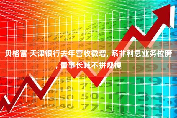 贝格富 天津银行去年营收微增, 系非利息业务拉胯, 董事长喊不拼规模